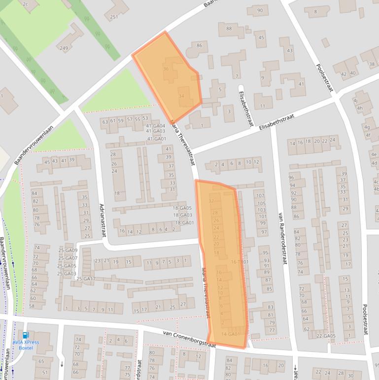 Kaart van postcodegebied 5282XP.