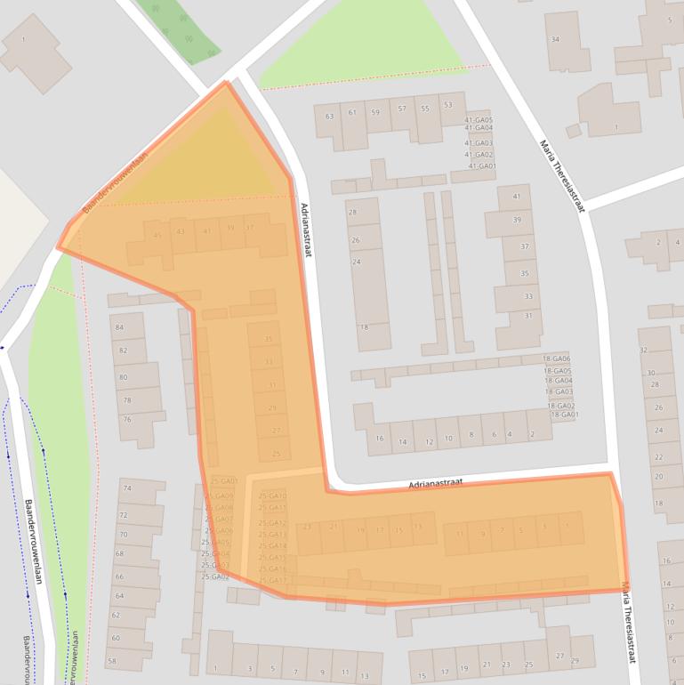 Kaart van postcodegebied 5282XR.