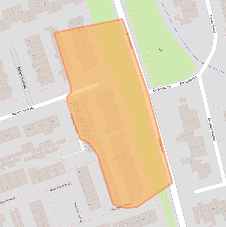 Kaart van postcodegebied 5283AP.