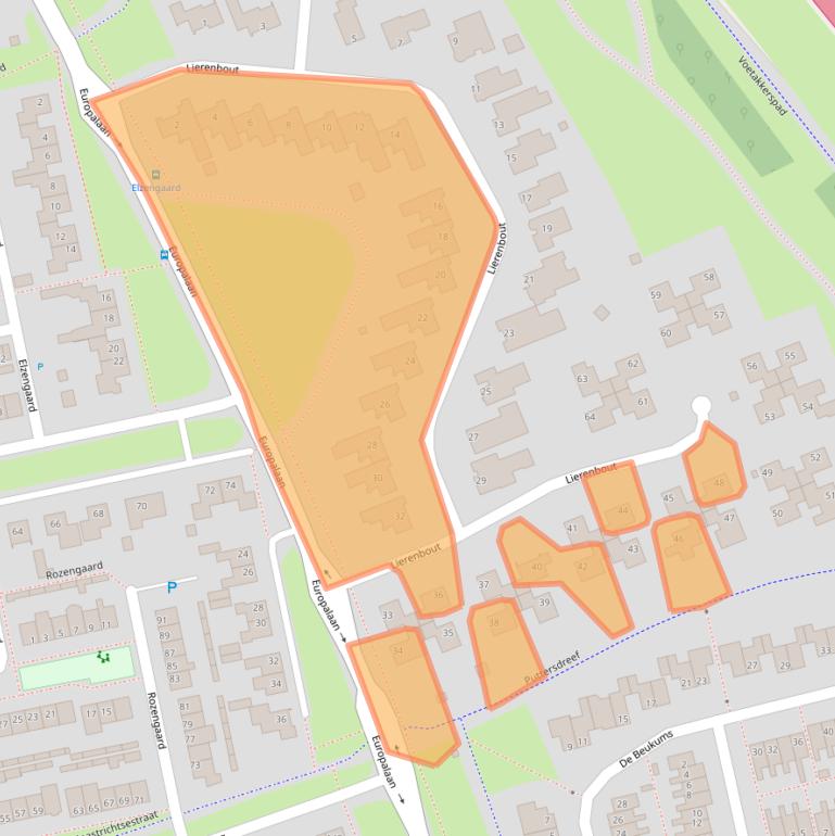 Kaart van postcodegebied 5283AT.