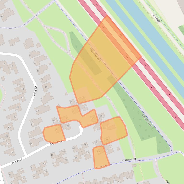 Kaart van postcodegebied 5283AV.