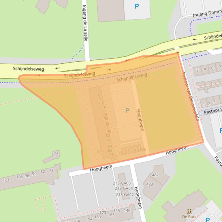 Kaart van postcodegebied 5283BA.