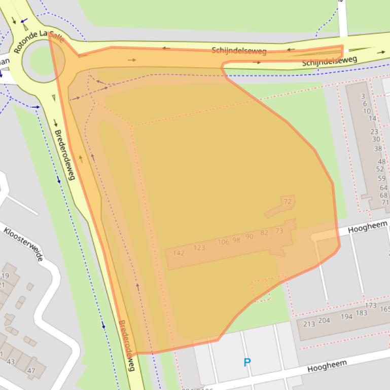 Kaart van postcodegebied 5283BB.