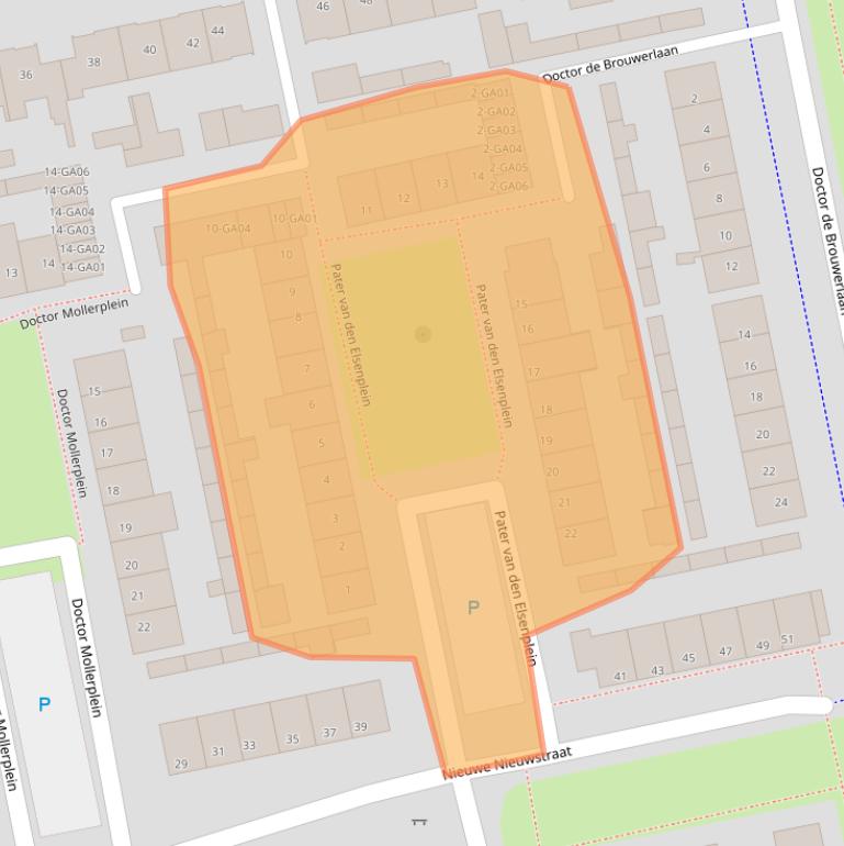 Kaart van postcodegebied 5283BN.