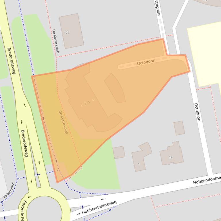 Kaart van postcodegebied 5283BR.