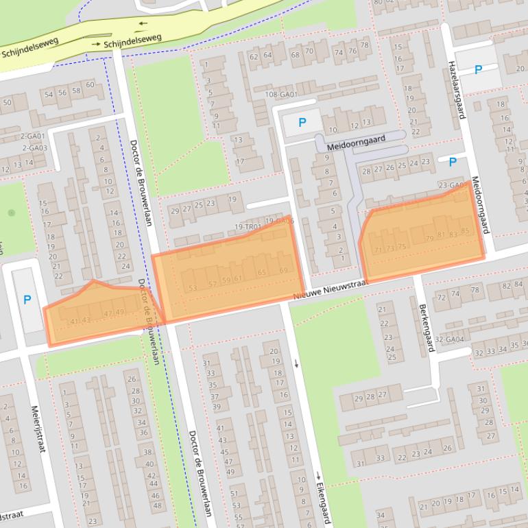 Kaart van postcodegebied 5283CB.