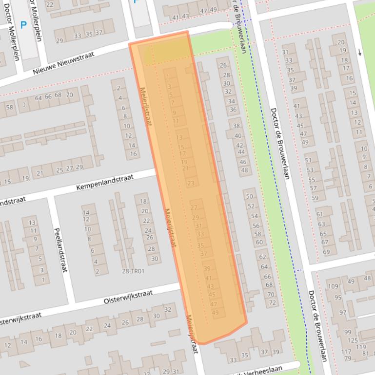 Kaart van postcodegebied 5283CH.
