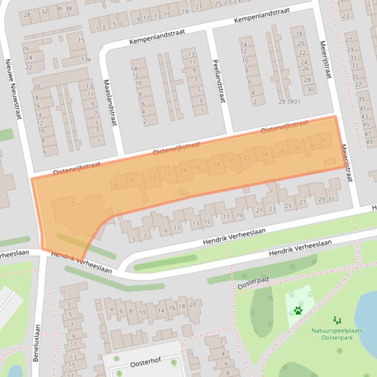 Kaart van postcodegebied 5283CN.