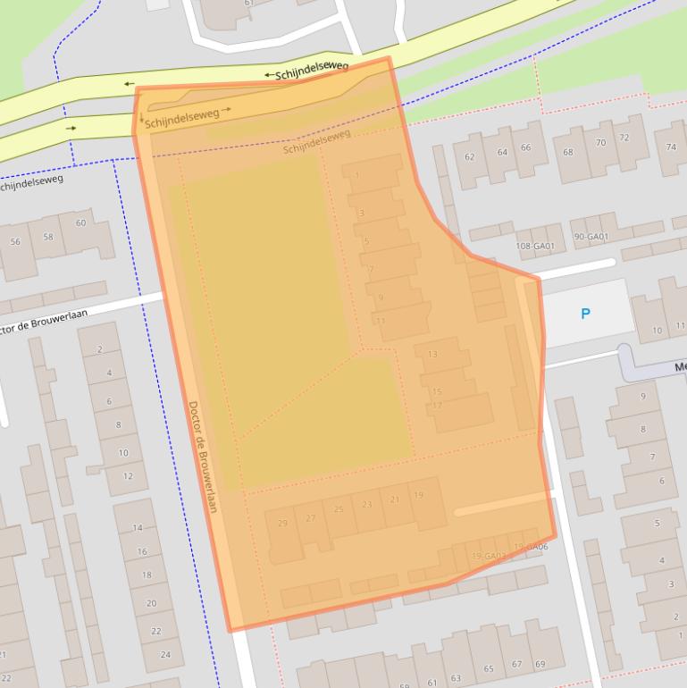 Kaart van postcodegebied 5283EA.