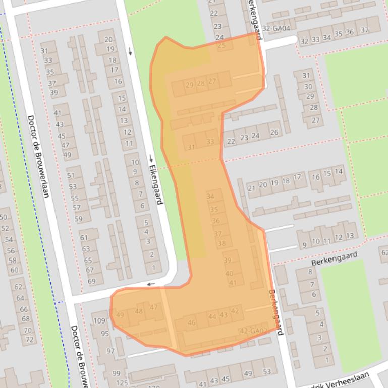 Kaart van postcodegebied 5283EJ.
