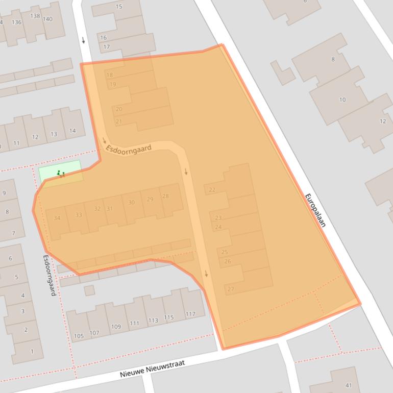 Kaart van postcodegebied 5283EV.