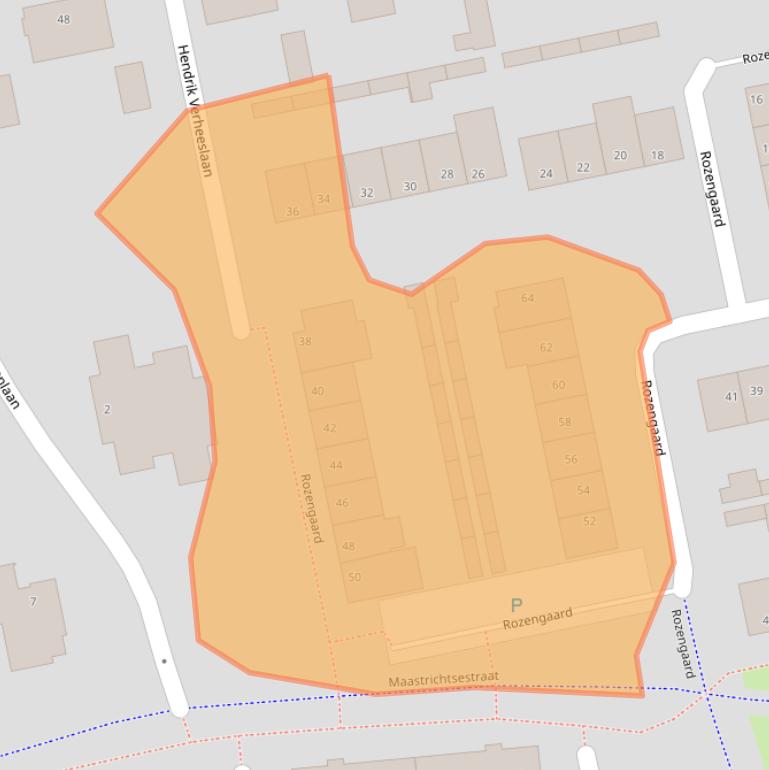 Kaart van postcodegebied 5283GH.