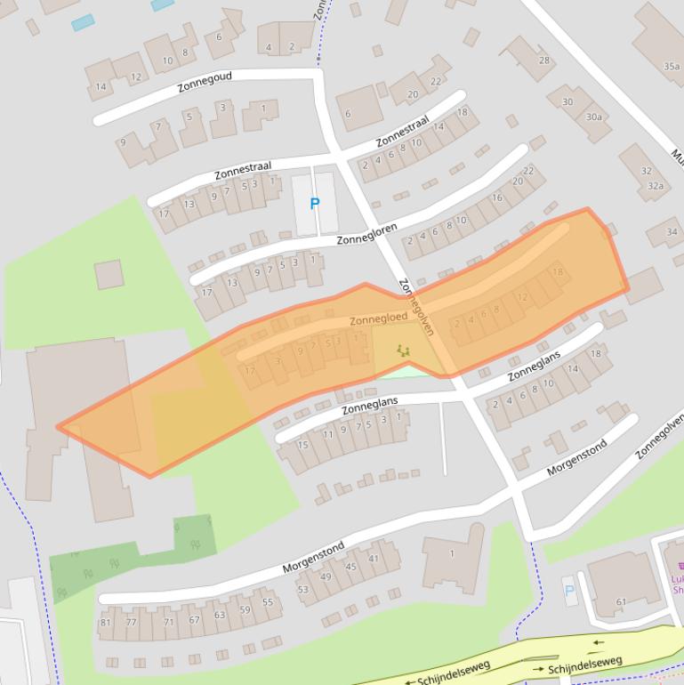 Kaart van postcodegebied 5283GL.