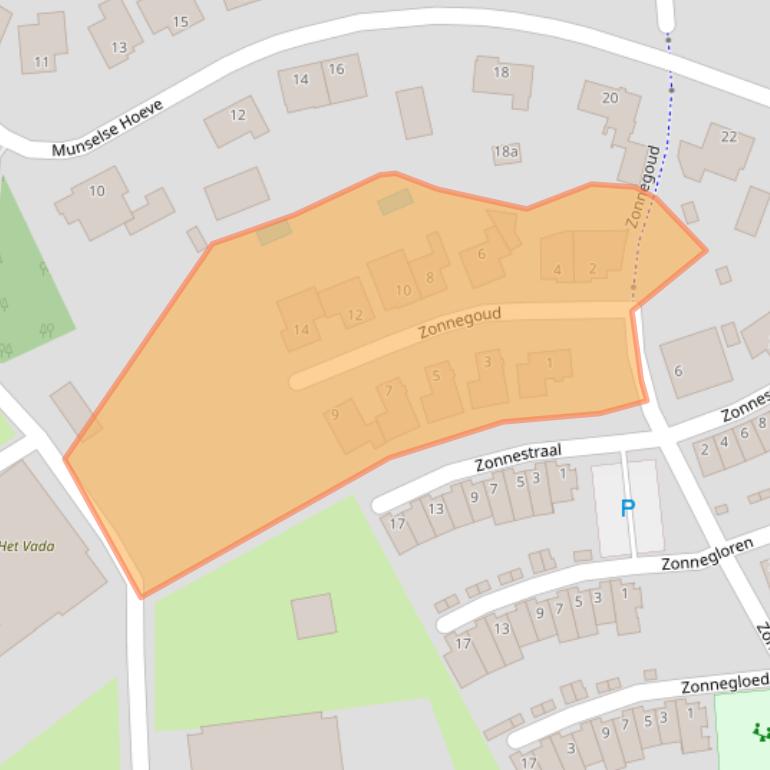 Kaart van postcodegebied 5283GP.