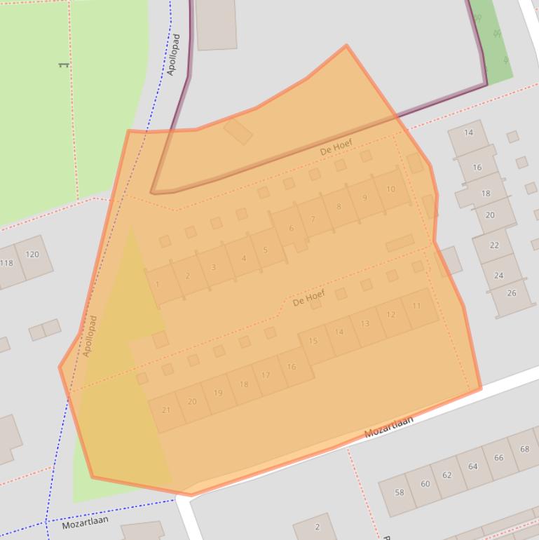 Kaart van postcodegebied 5283HB.