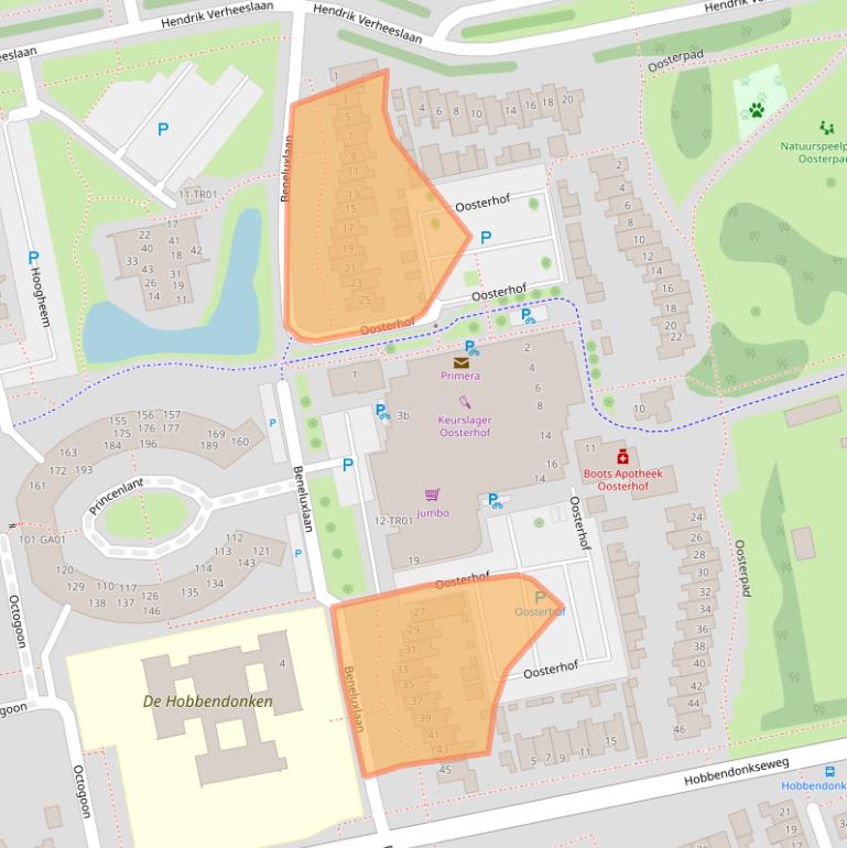 Kaart van postcodegebied 5283HE.