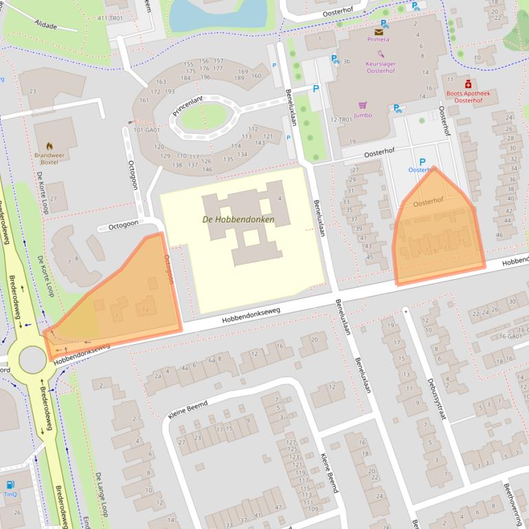 Kaart van postcodegebied 5283HH.