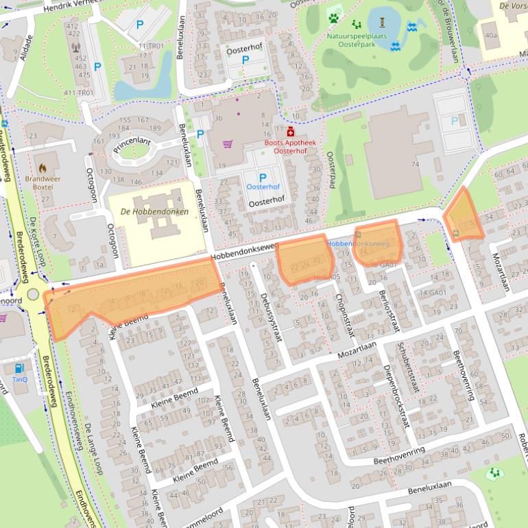 Kaart van postcodegebied 5283HK.