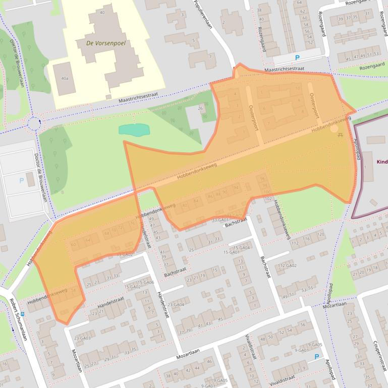 Kaart van postcodegebied 5283HL.