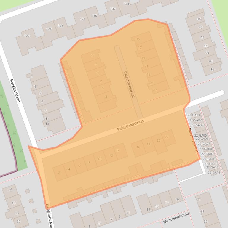 Kaart van postcodegebied 5283HT.