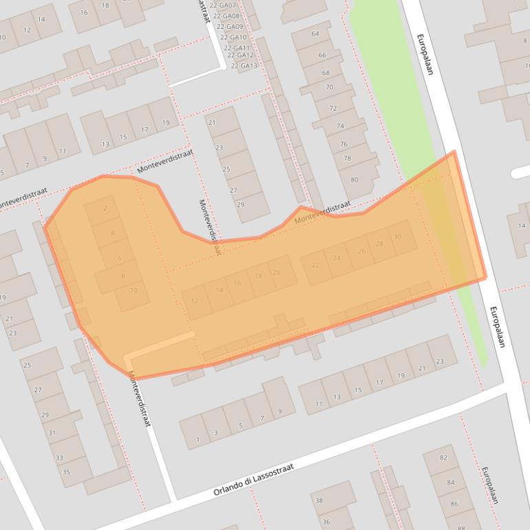 Kaart van postcodegebied 5283HW.