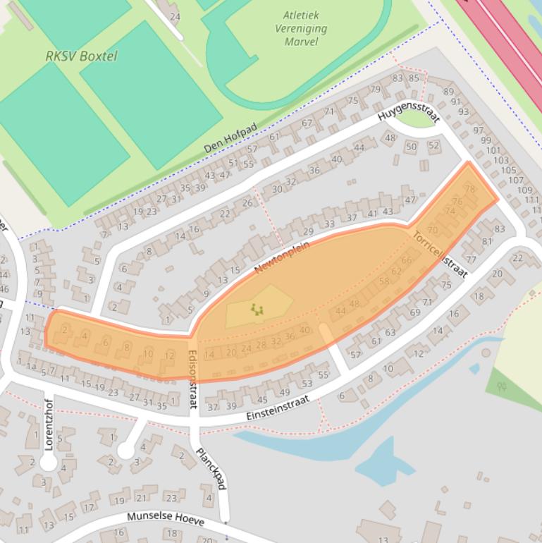 Kaart van postcodegebied 5283JJ.