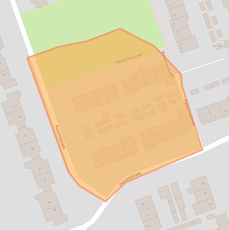 Kaart van postcodegebied 5283JT.
