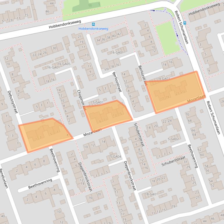 Kaart van postcodegebied 5283KA.