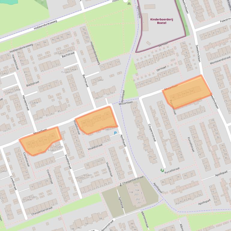 Kaart van postcodegebied 5283KD.