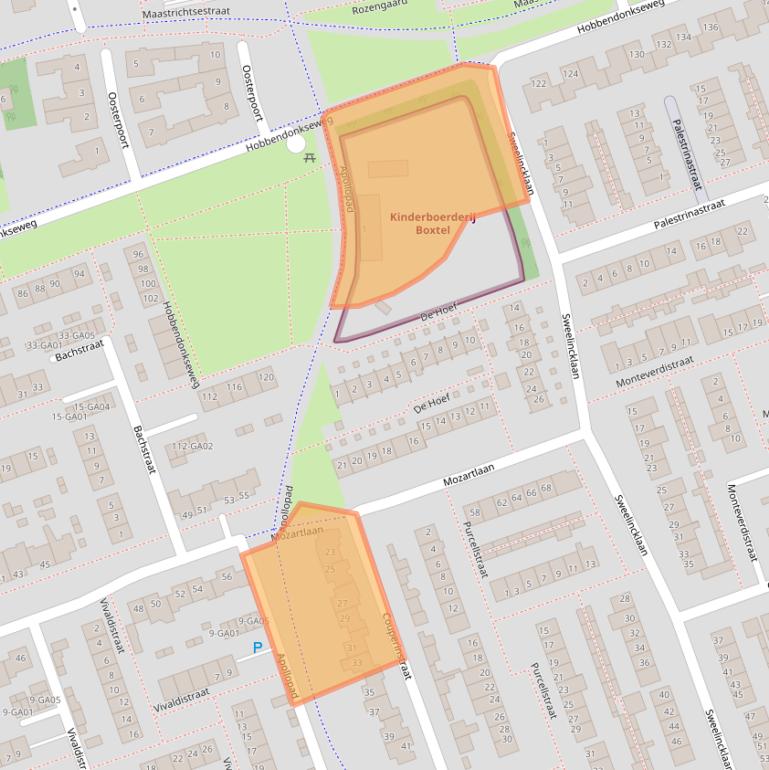 Kaart van postcodegebied 5283KE.