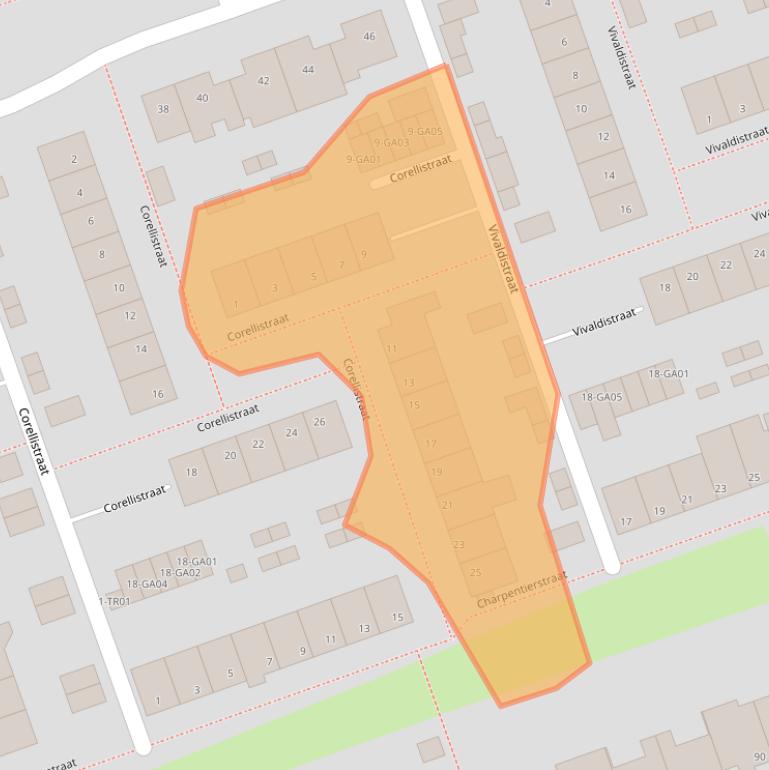 Kaart van postcodegebied 5283KV.