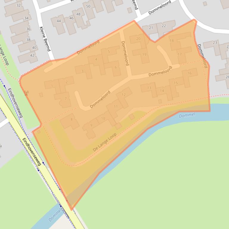 Kaart van postcodegebied 5283LK.