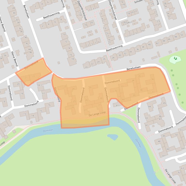 Kaart van postcodegebied 5283LL.