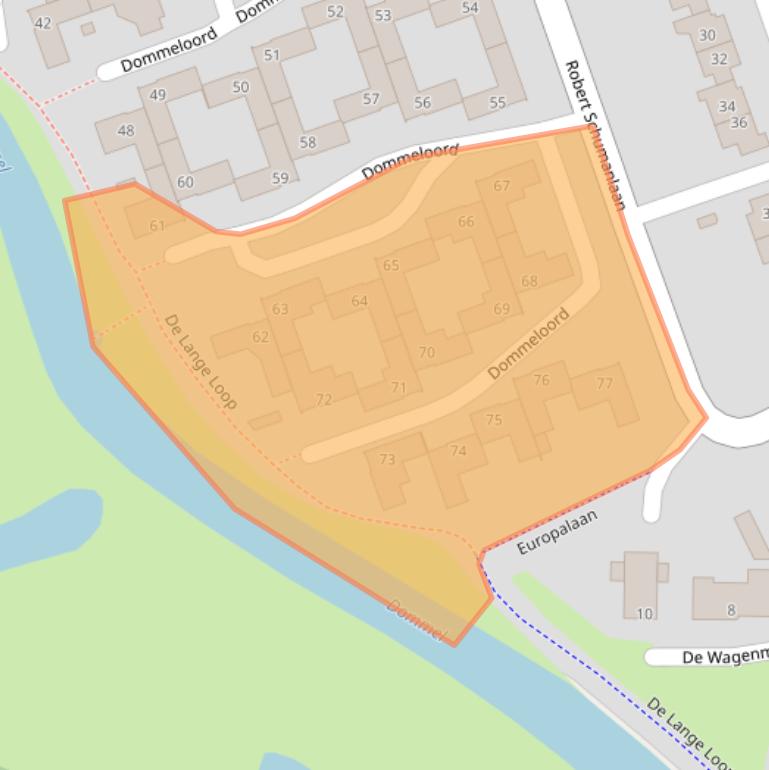 Kaart van postcodegebied 5283LN.