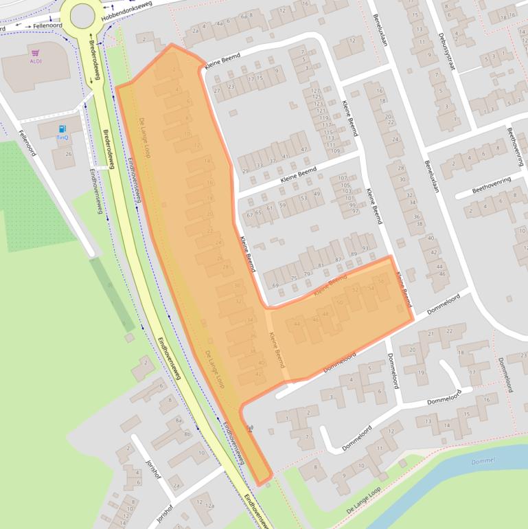 Kaart van postcodegebied 5283LT.