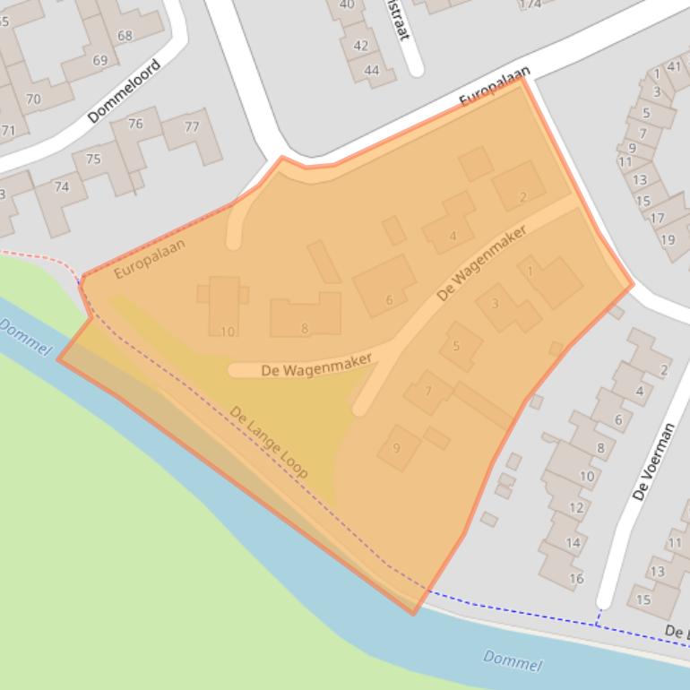 Kaart van postcodegebied 5283MH.