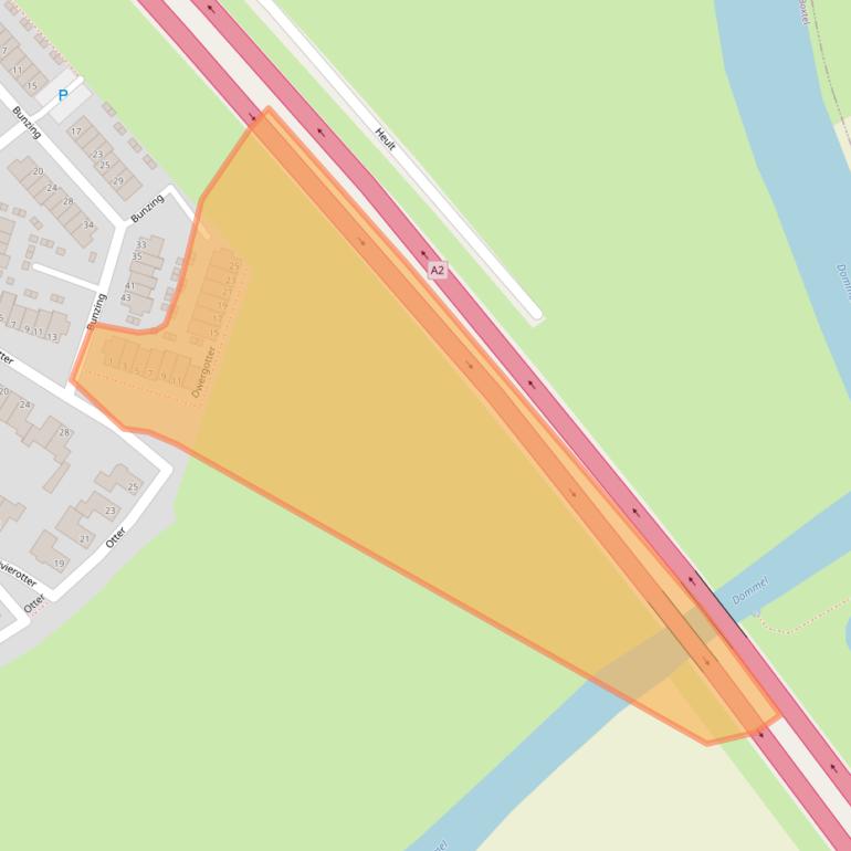 Kaart van postcodegebied 5283NE.