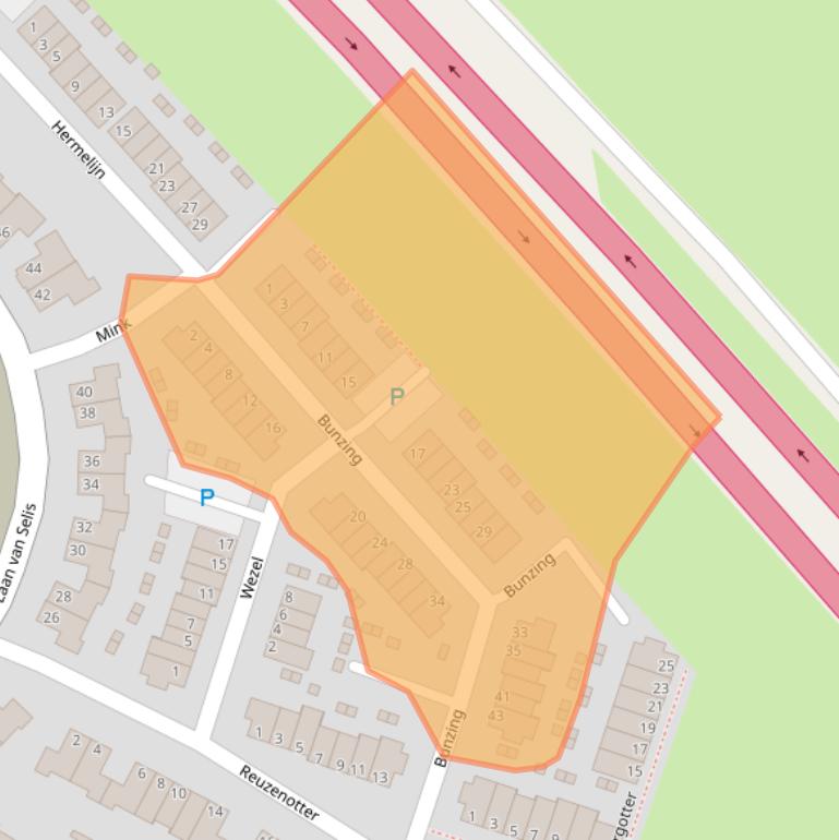 Kaart van postcodegebied 5283NH.