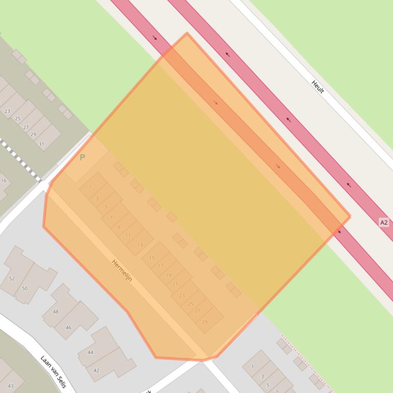 Kaart van postcodegebied 5283NT.