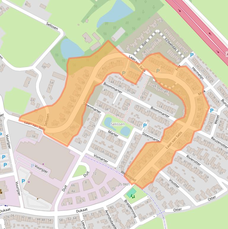 Kaart van postcodegebied 5283PG.