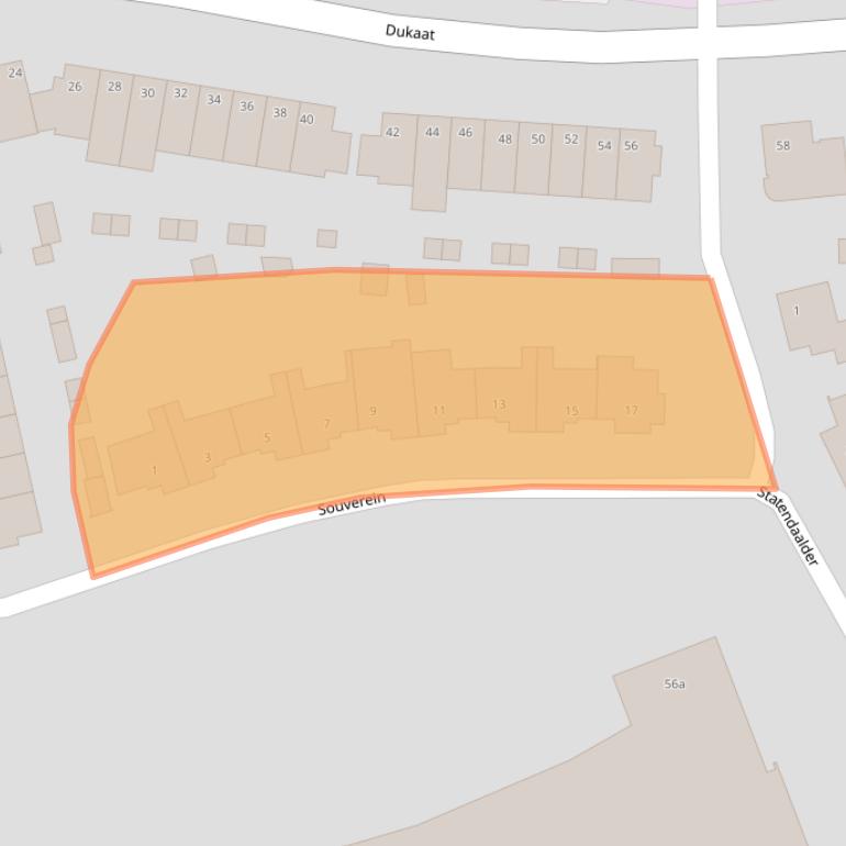 Kaart van postcodegebied 5283PM.