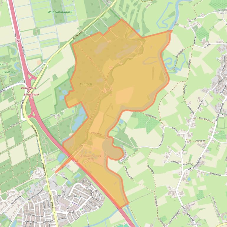 Kaart van postcodegebied 5283SC.