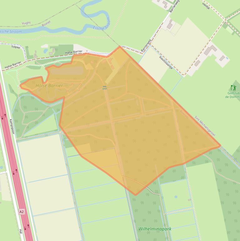 Kaart van postcodegebied 5283SJ.