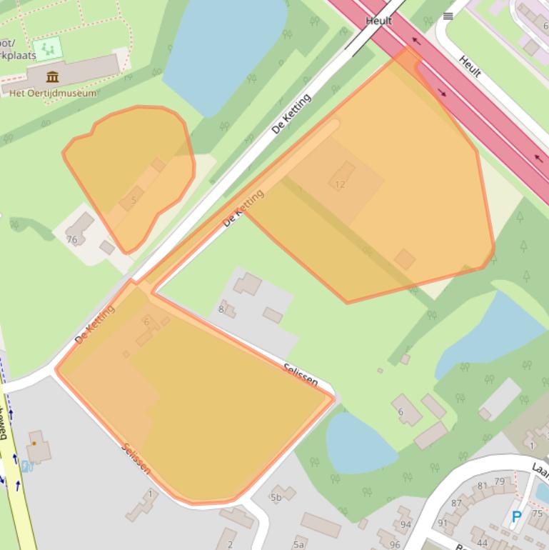 Kaart van postcodegebied 5283SL.