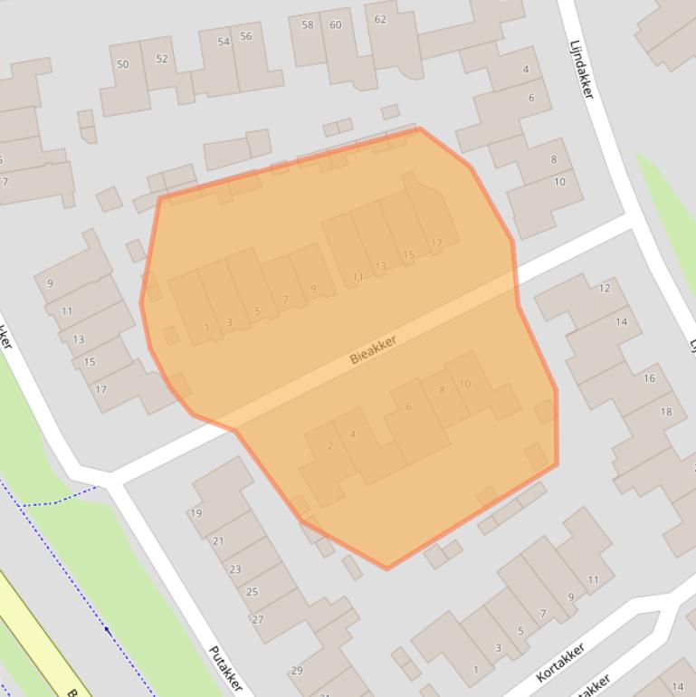 Kaart van postcodegebied 5283TA.