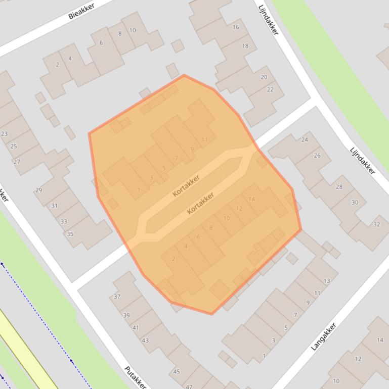Kaart van postcodegebied 5283TD.