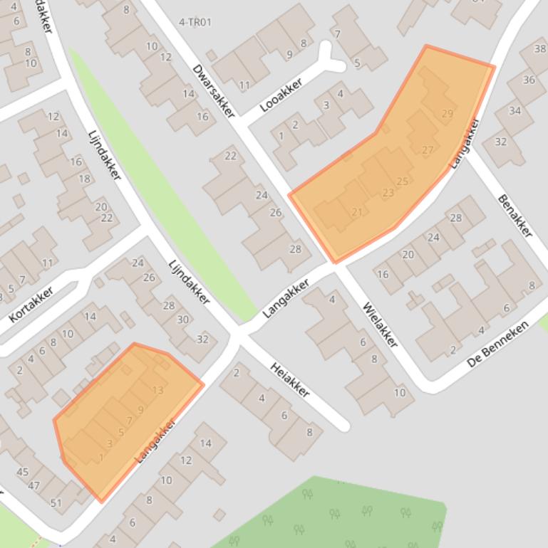 Kaart van postcodegebied 5283TE.