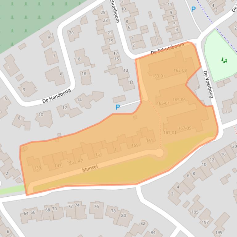 Kaart van postcodegebied 5283TS.