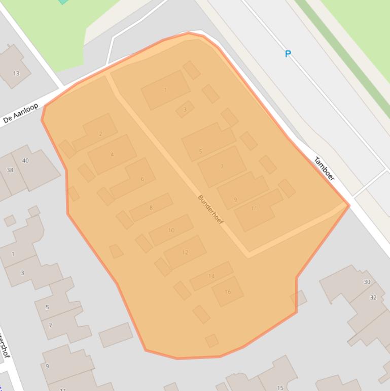 Kaart van postcodegebied 5283TX.