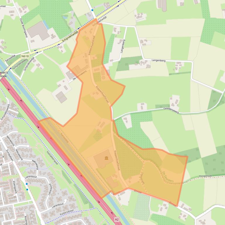 Kaart van postcodegebied 5283VK.